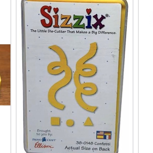 Sizzix Confetti Yellow Die 38-0148 - Picture 1 of 3